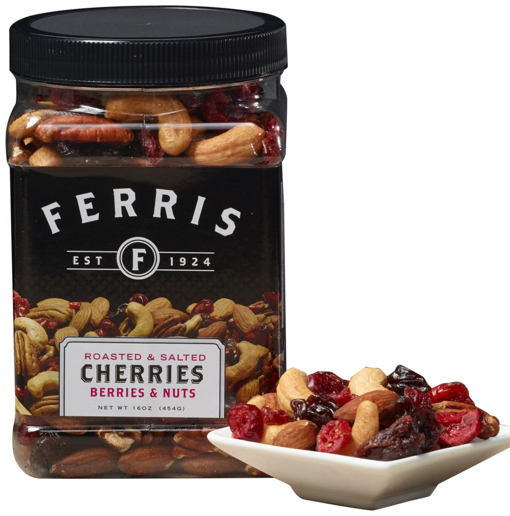 Ferris Cherries Berries & Nuts mix—protein-rich snack ideal for on-the-go.