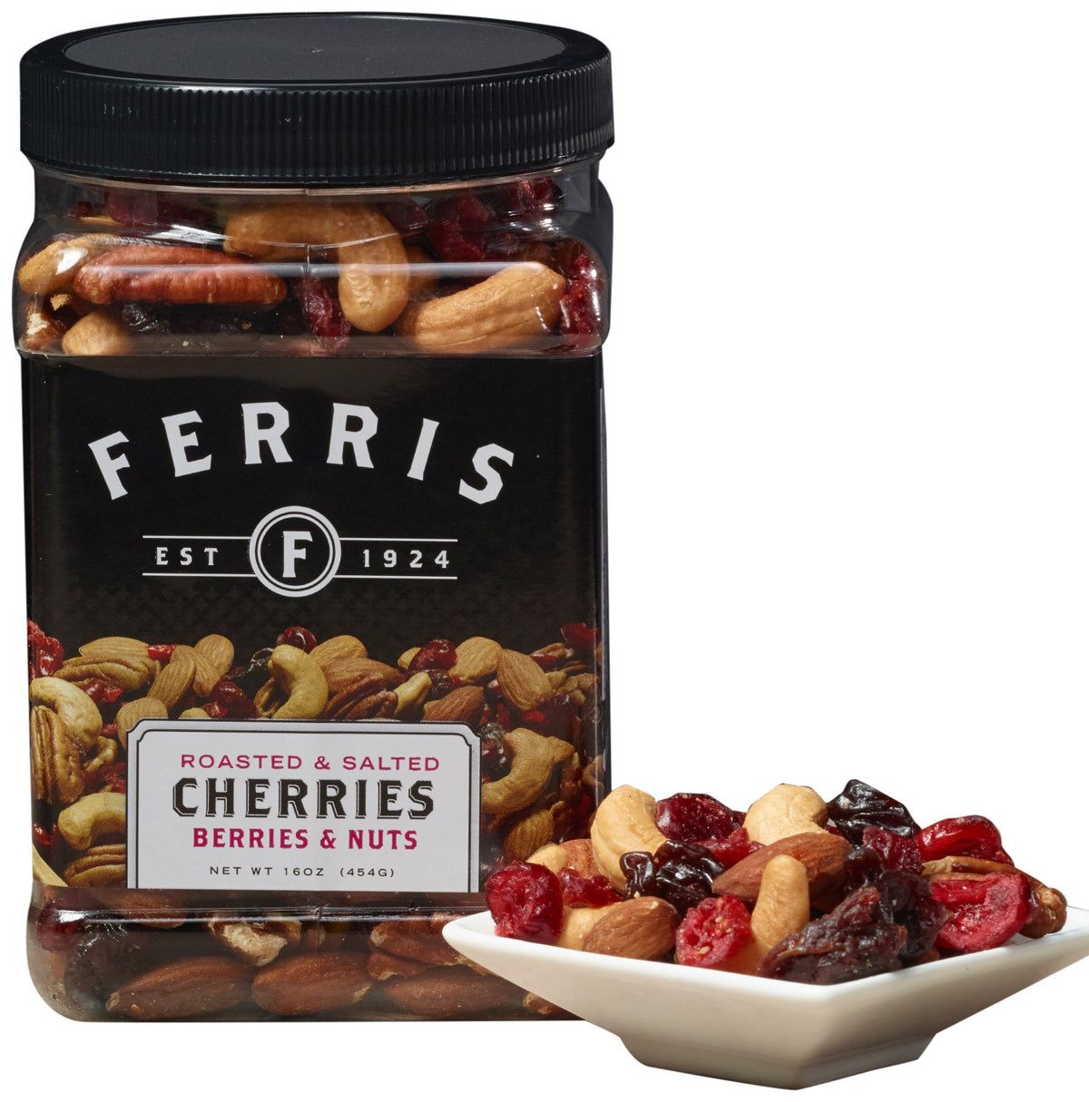 Ferris Cherries Berries & Nuts mix—protein-rich snack ideal for on-the-go.