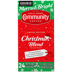 Festive aroma of Christmas Blend pod ready to brew today.