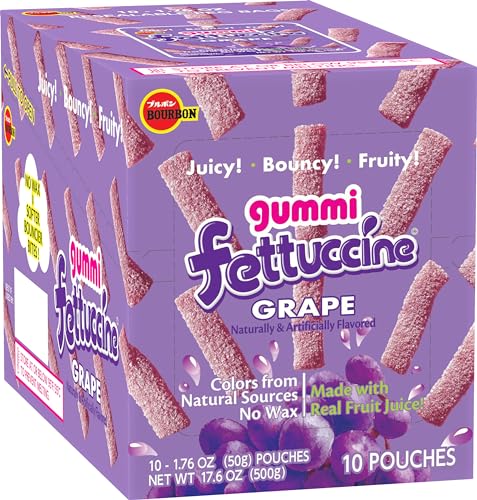 Ribbon-shaped gummies emphasize al dente-like chew and bite.