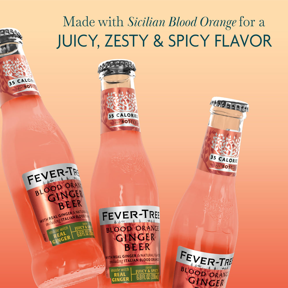Fever-Tree Blood Orange Ginger Beer 24-bottle pack—great for home bar restock.