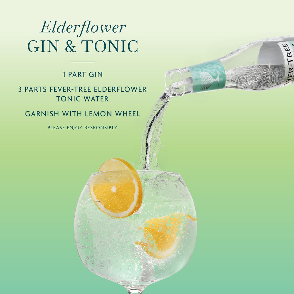 Cocktail idea using Fever-Tree Elderflower Tonic Water for a floral gin tonic