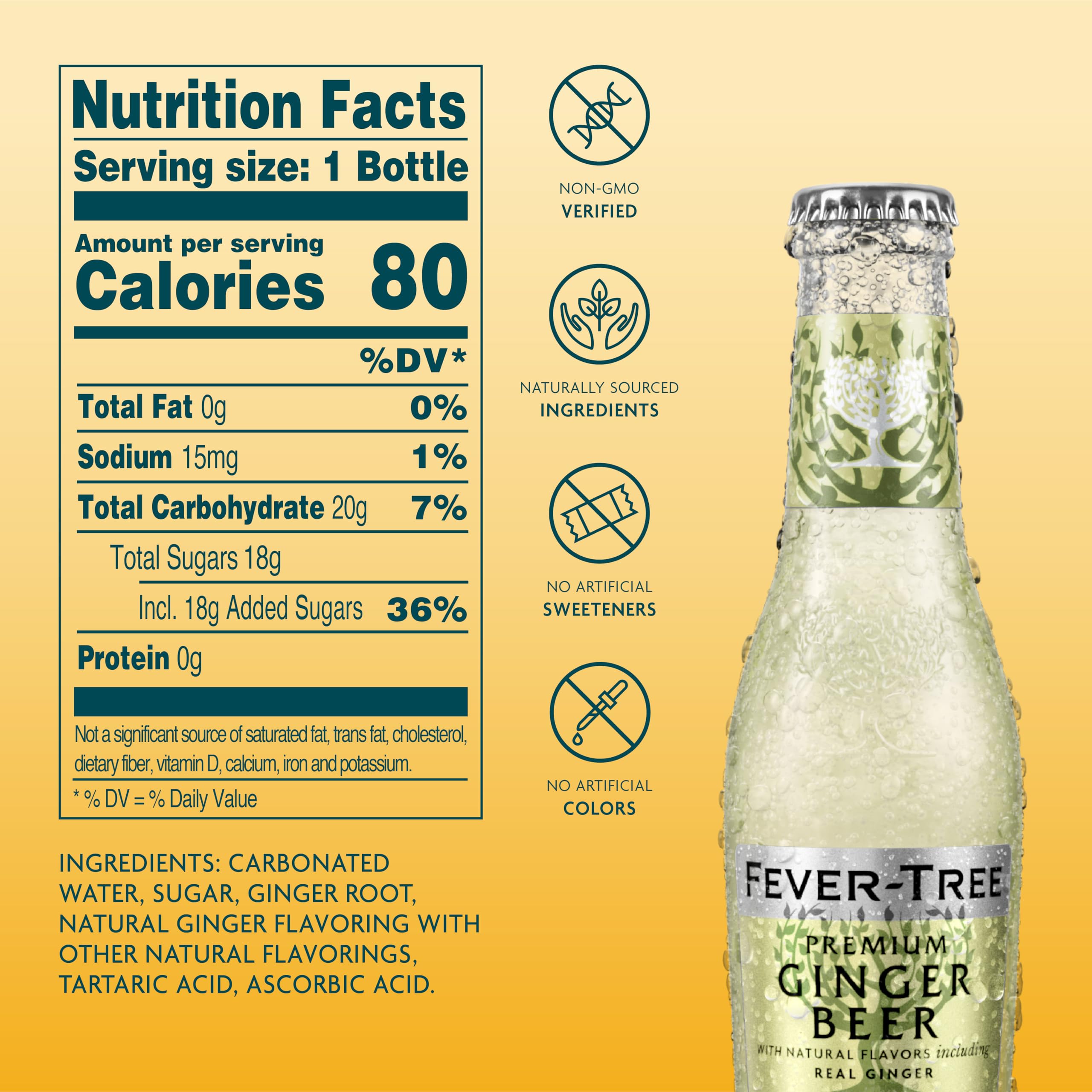 Fever-Tree Ginger Beer ingredients close-up, showcasing three gingers for depth.