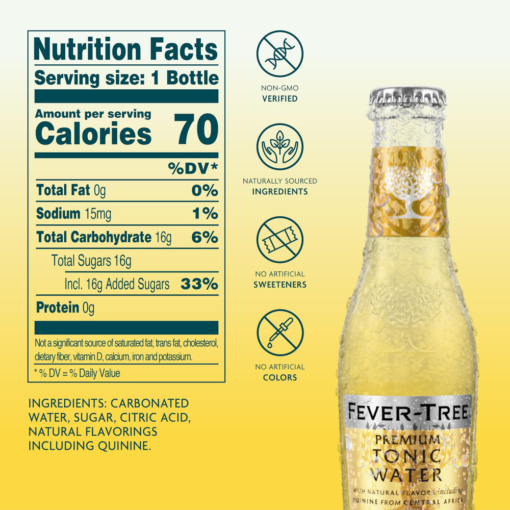 Pouring Fever-Tree Indian Tonic shows bright bubbles perfect for cocktails.