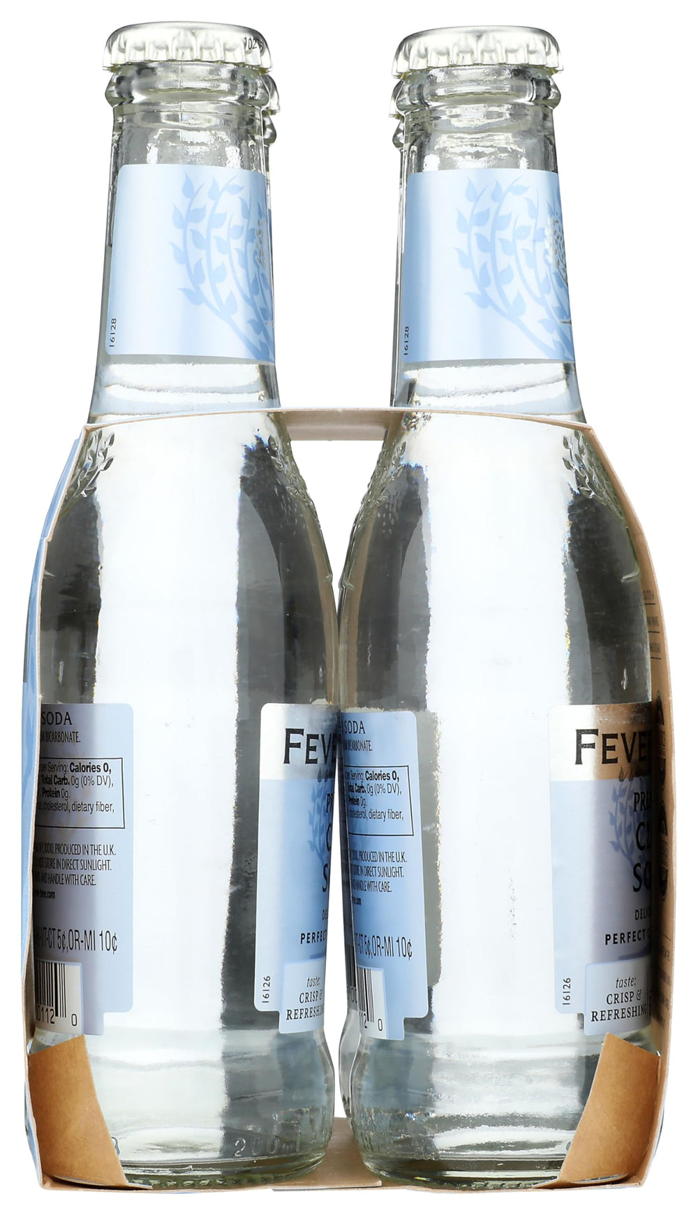 Fever-Tree Soda Club Spring Water 4-pack packaging, ideal for hosting gatherings.