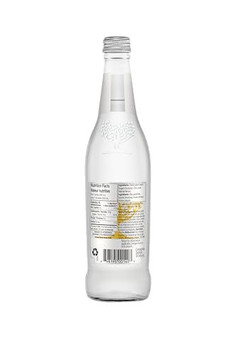 Fever-Tree tonic water glass with lime for a refreshing gin and tonic.