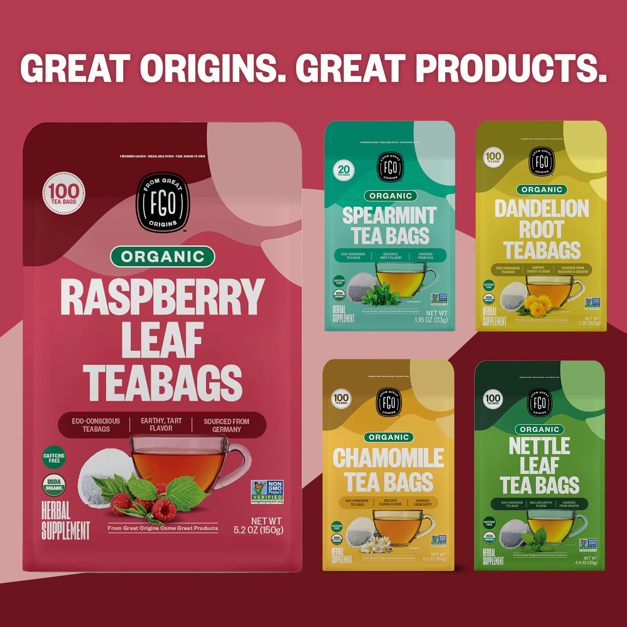 Caffeine-free Raspberry Leaf tea prepared for a calming cup