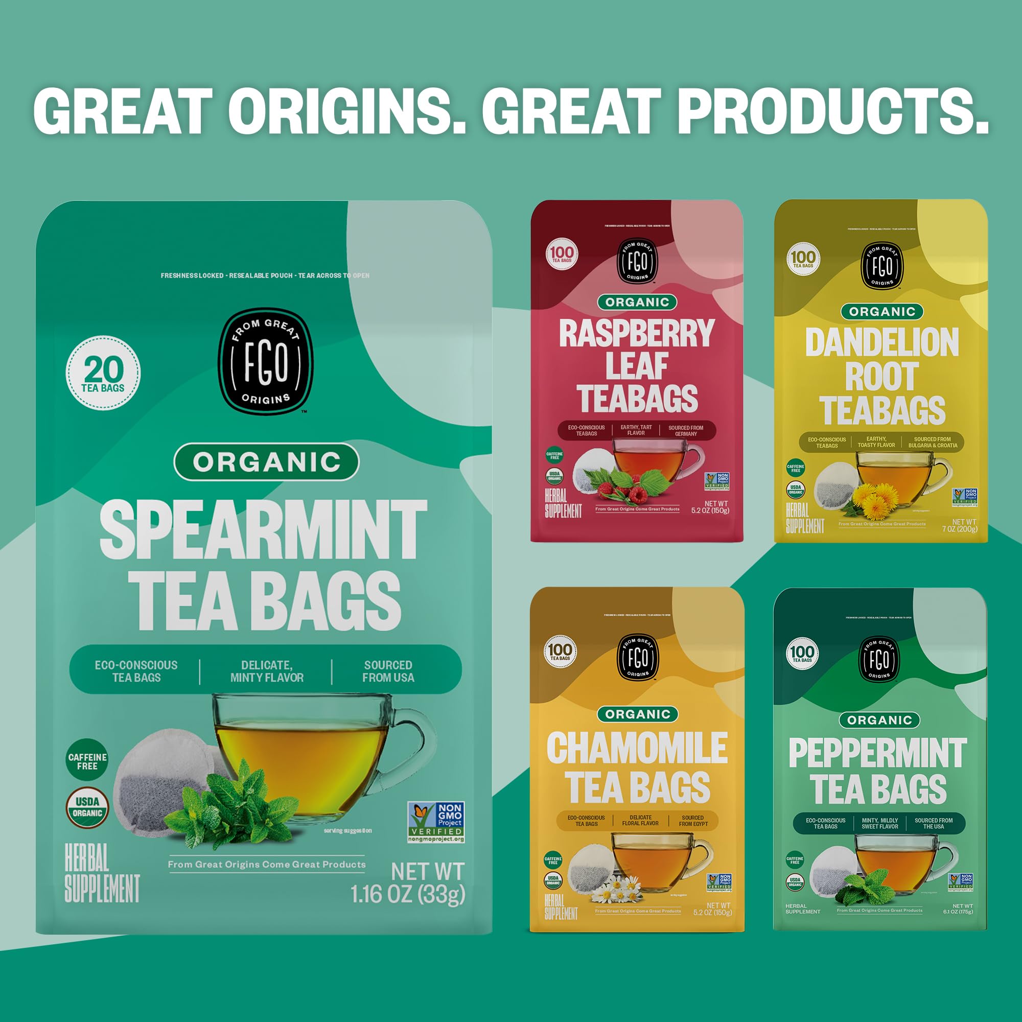 FGO Foil-lined kraft bags protect freshness during storage and shipping.