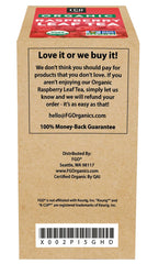 FGO Raspberry Leaf Tea German origin label indicating quality and sourcing
