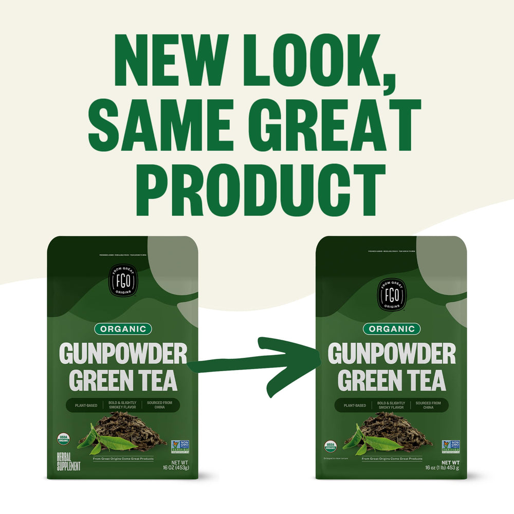 Loose-leaf Gunpowder Green Tea pile highlighting premium quality leaves