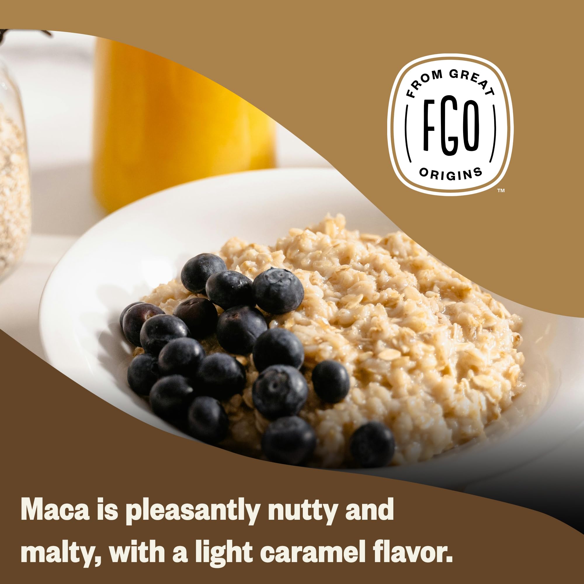 FGO Maca powder smoothie highlights versatile use and flavor