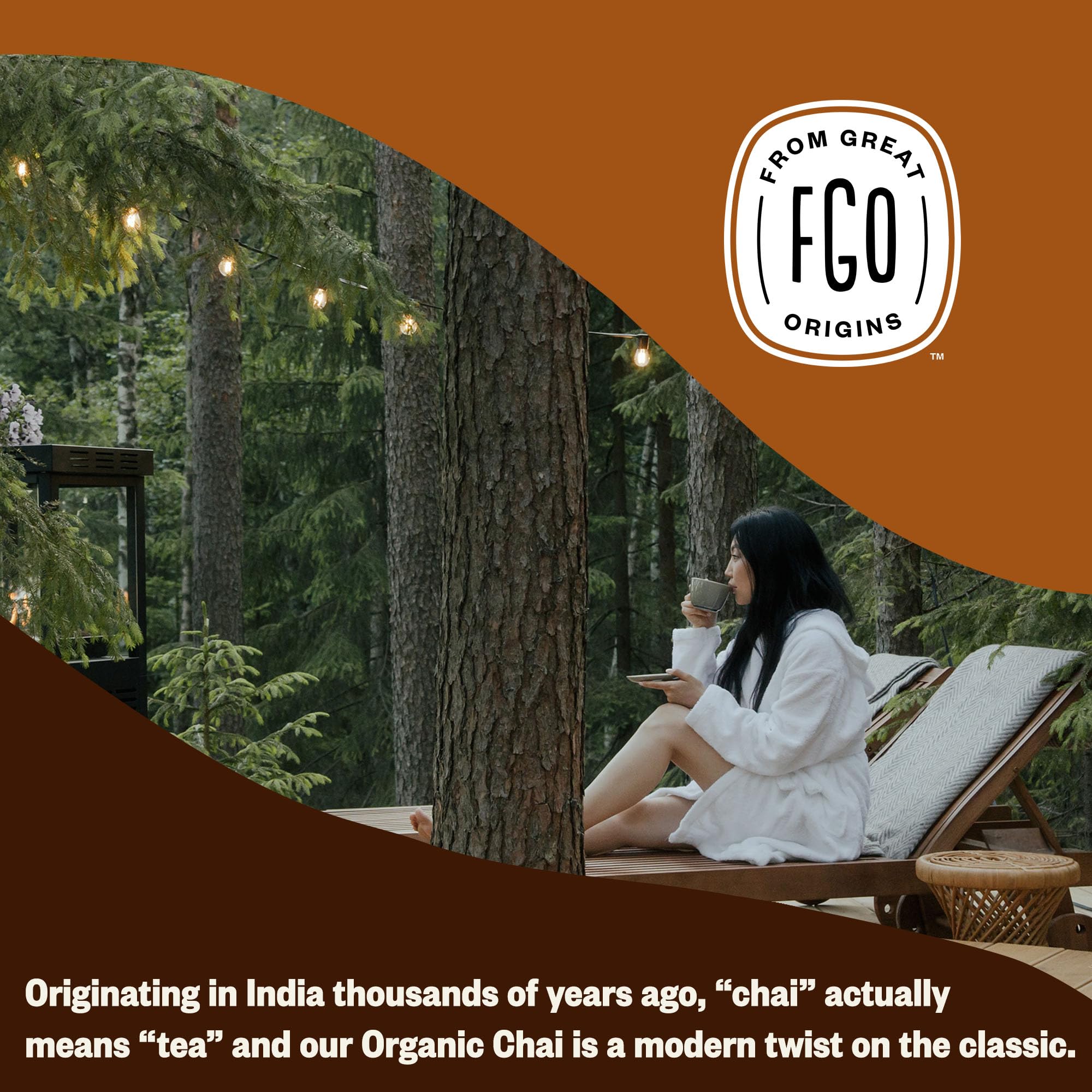 USDA Organic certification seal on FGO product.