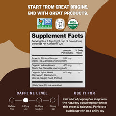 FGO Organic Chai Tea resealable bag preserves freshness between brews.