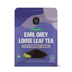 FGO Organic Earl Grey tea bulk 16oz with loose leaves for customizable brews