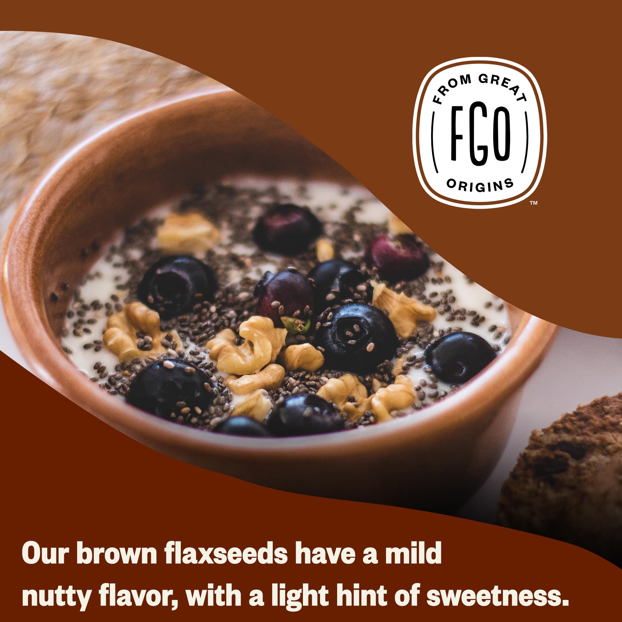 FGO organic flaxseed farms in USA and Canada source the meal.