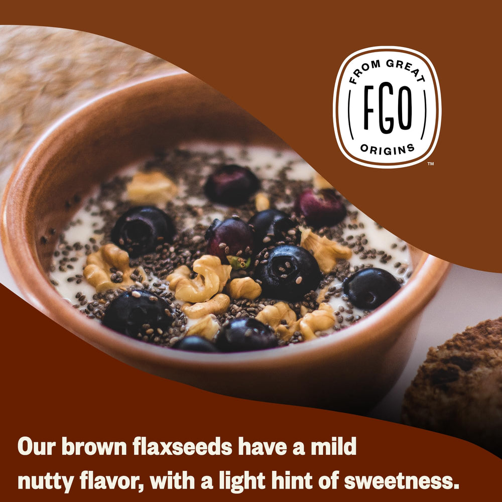 FGO organic flaxseed farms in USA and Canada source the meal.