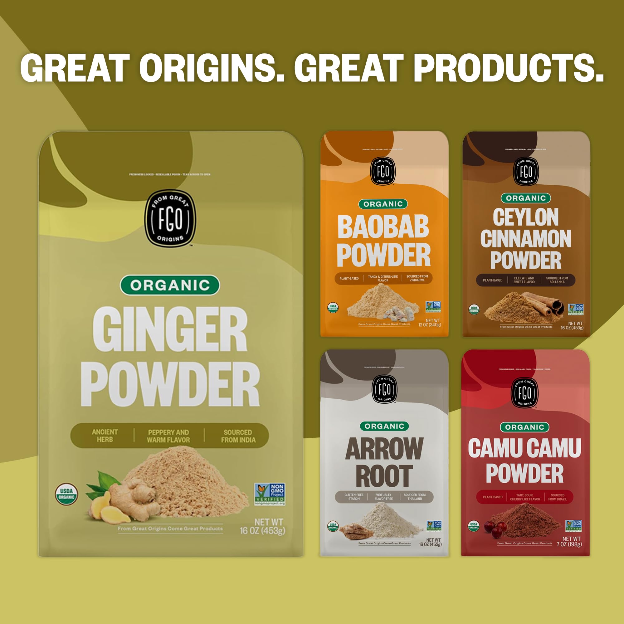 FGO Organic Ginger Powder baking-dessert showcases versatile warm flavor for sweets.