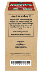 FGO Organic Hibiscus tea packaging with eco-friendly design.