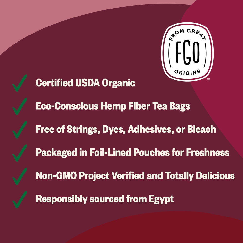 FGO hibiscus tea steeping steps for rich, bright brew