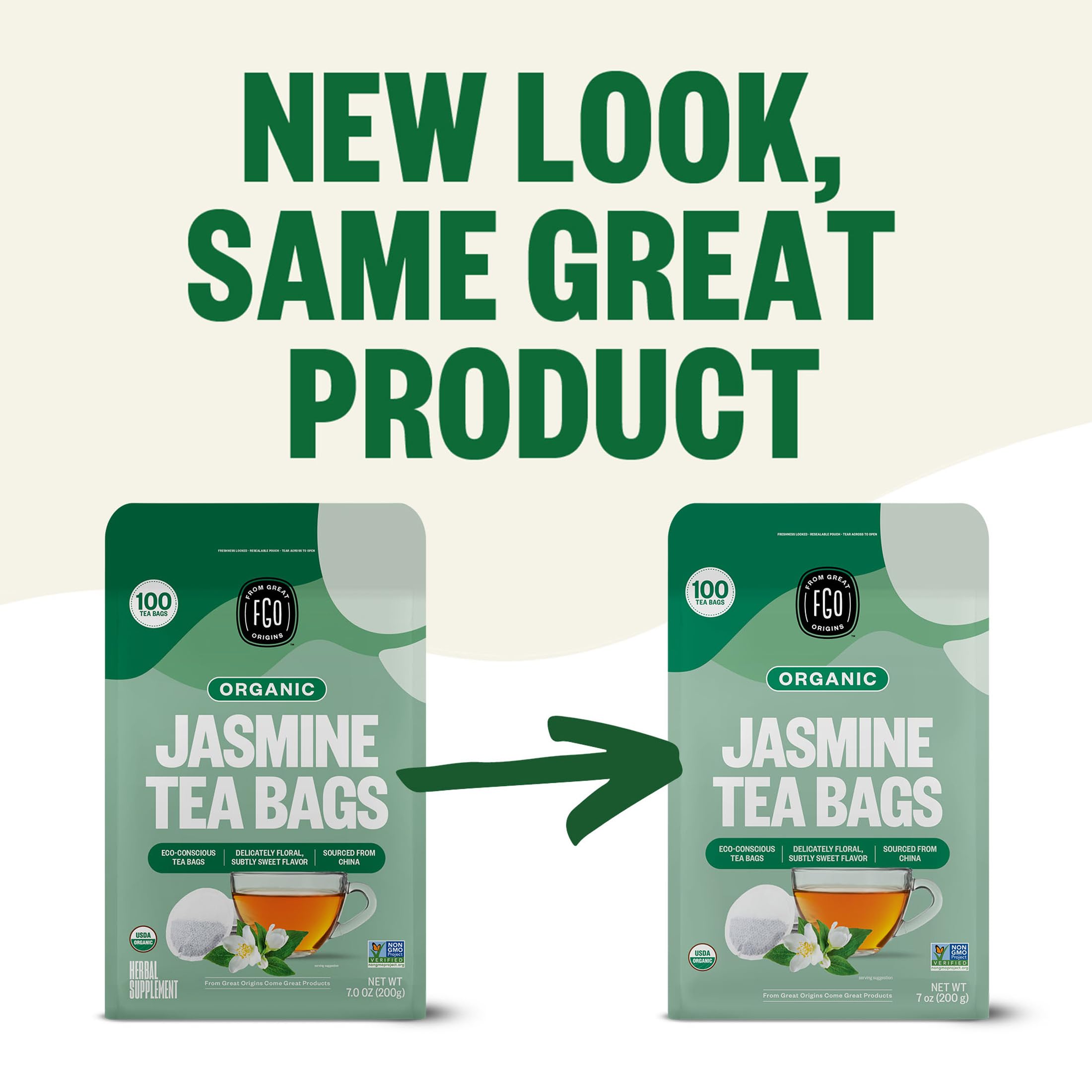 FGO organic tea bags made from Abacá hemp fiber for sustainable, dye-free packaging