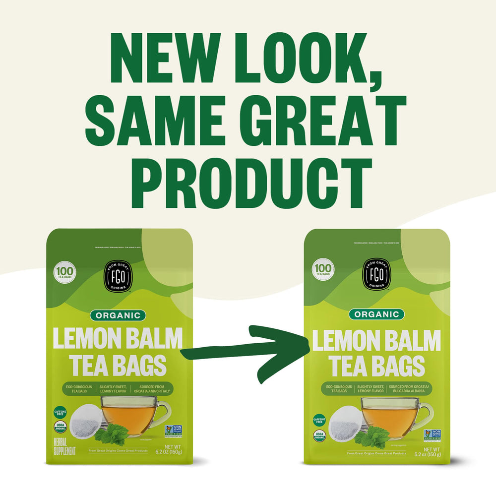 FGO Lemon Balm Tea Abaca hemp paper filter emphasizes sustainability.
