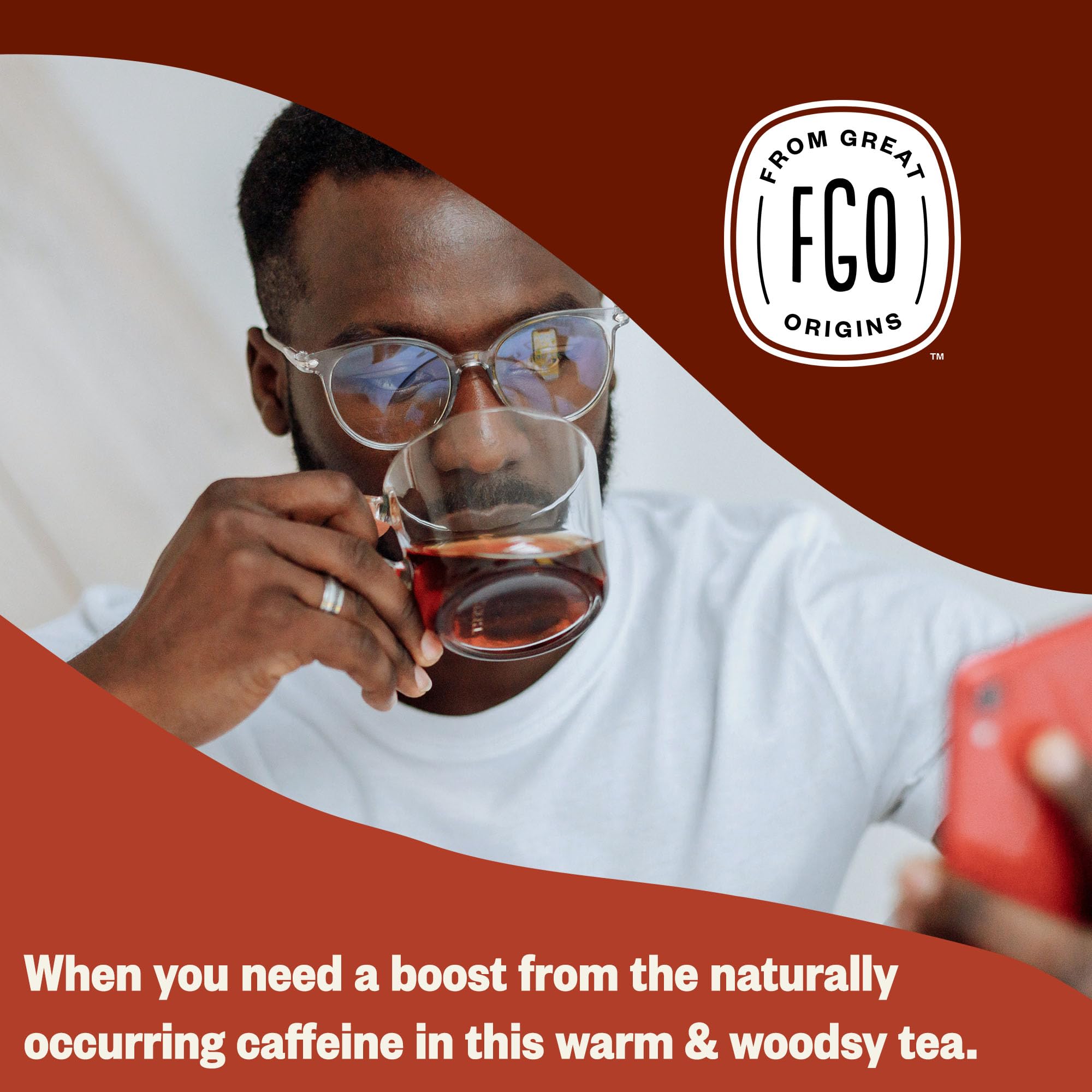 FGO Organic Oolong Tea uses dye-free, chlorine-free bags for pure infusion