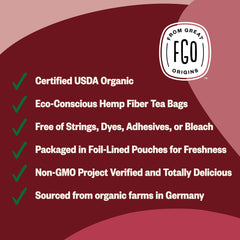 FGO USDA Organic seal displayed on packaging for trusted quality.