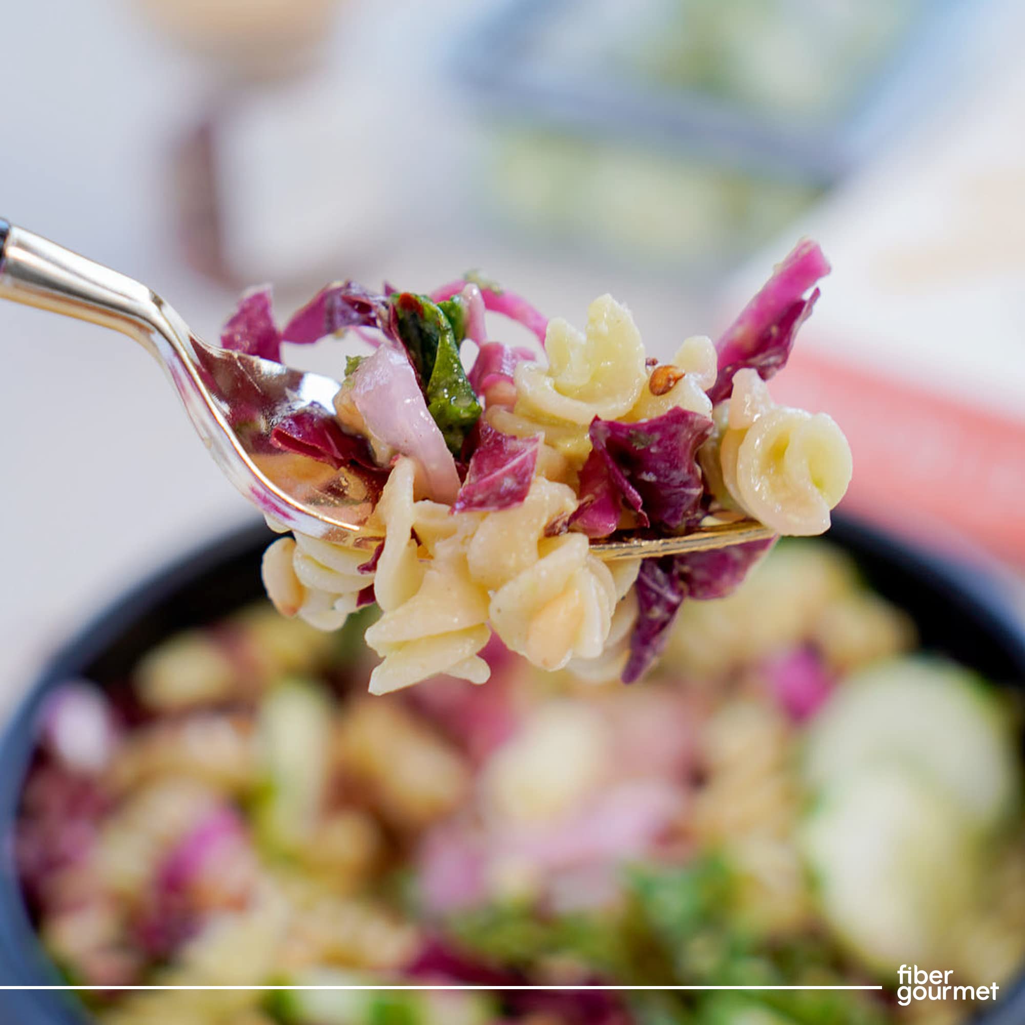 Fiber-dense rotini emphasizes 24g fiber per serving