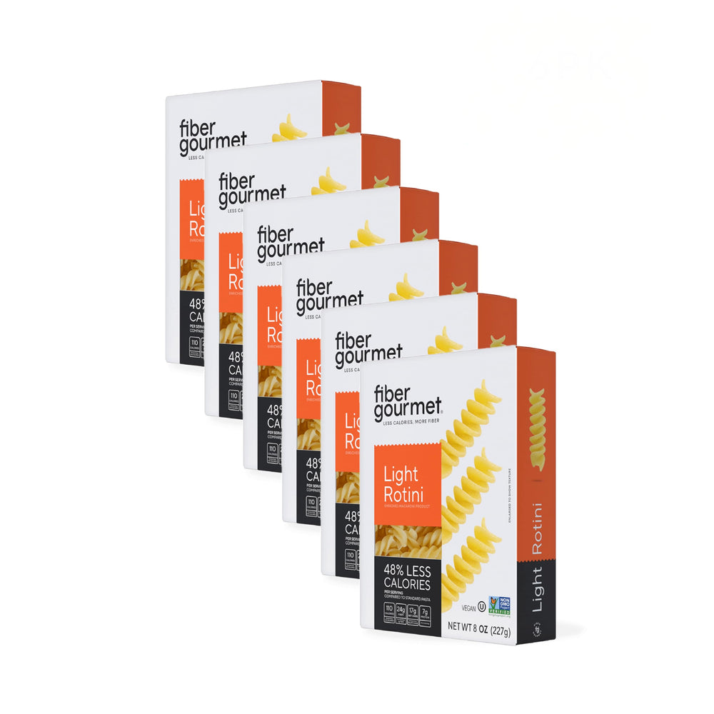 Fiber Gourmet Light Rotini packaging highlighting keto-friendly pasta