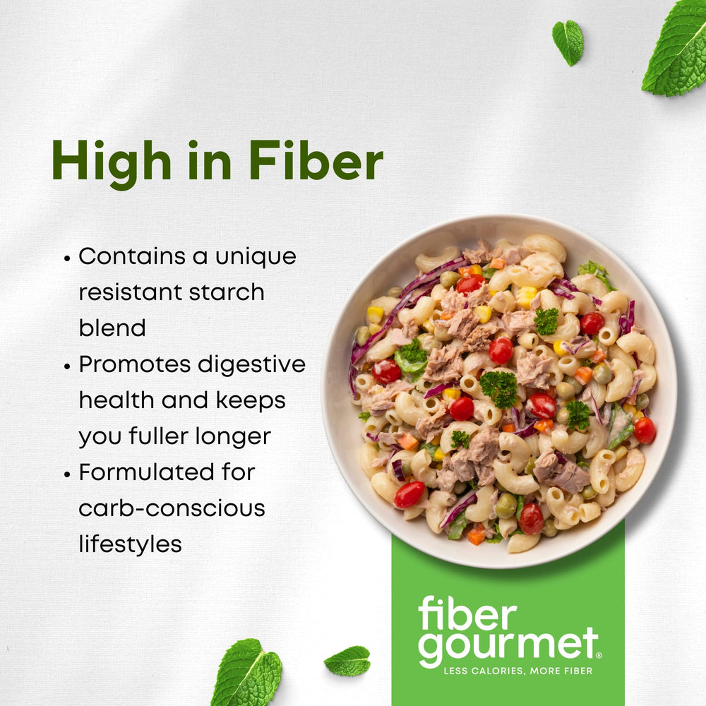 Fiber Gourmet spaghetti plate ready-to-serve with a low-carb option