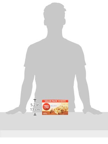 Fiber One Cinnamon Coffee Cake bar nutrition label close-up highlighting fiber content.
