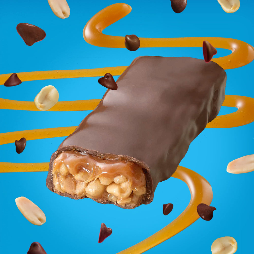 Fiber One Caramel Nut Bar nutrition label close-up