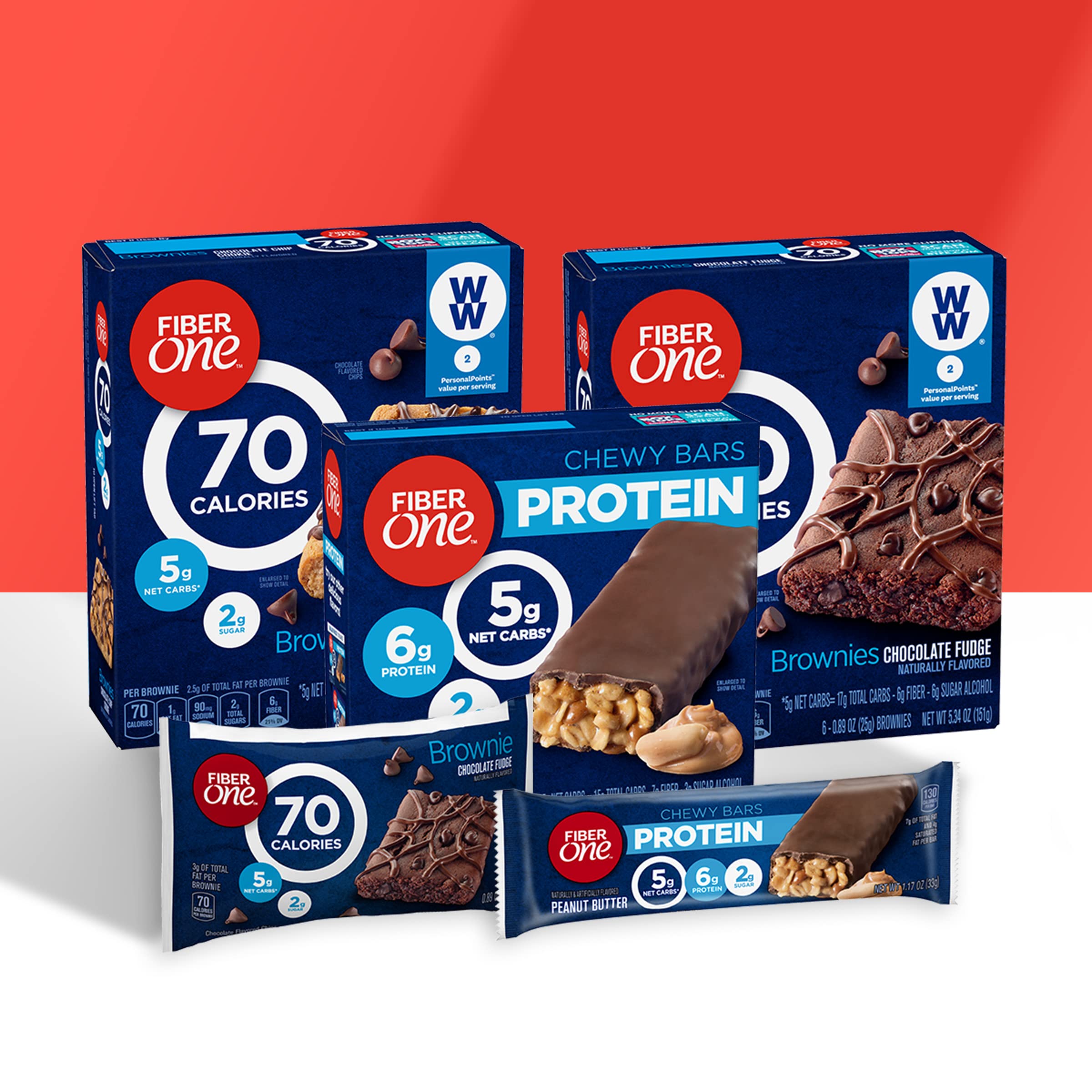 Fiber One Caramel Nut Bar on office desk for snacking
