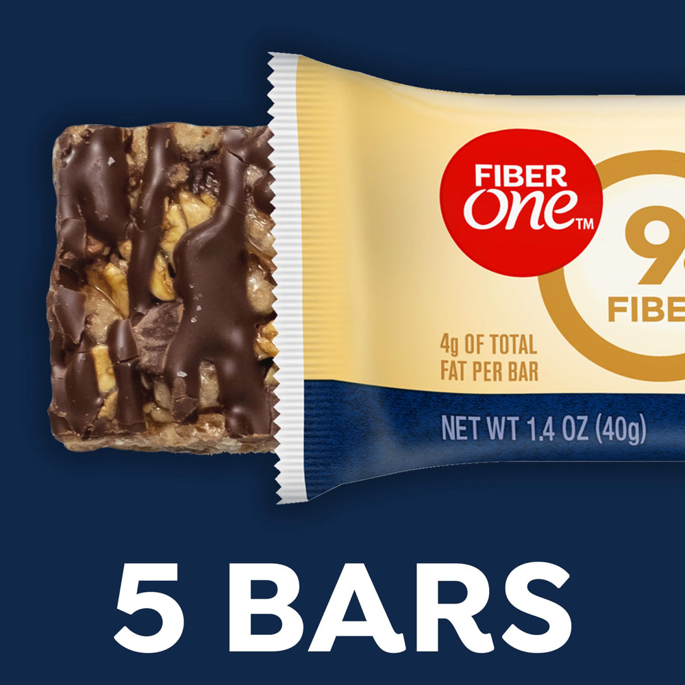 Fiber One Chewy Bars inside view showcasing oats and chocolate for a hearty snack