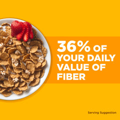 Fiber One Honey Clusters close-up emphasizes whole grain flakes and honey.