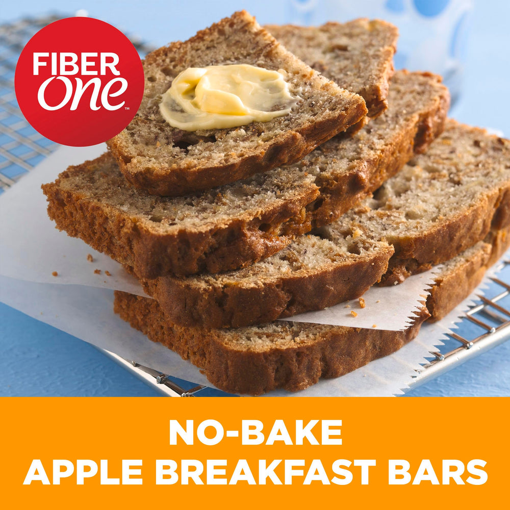 Fiber One Honey Clusters bowl with yogurt topping shows add-in versatility.