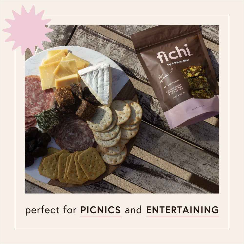 Fichi gluten-free badge on packaging for safe snacking.