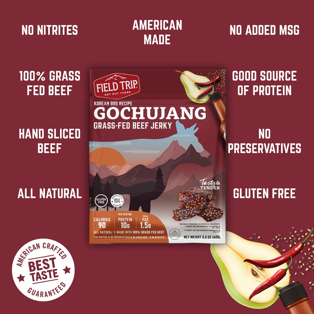 Field Trip travel-ready jerky pack compact in a bag for on-the-go