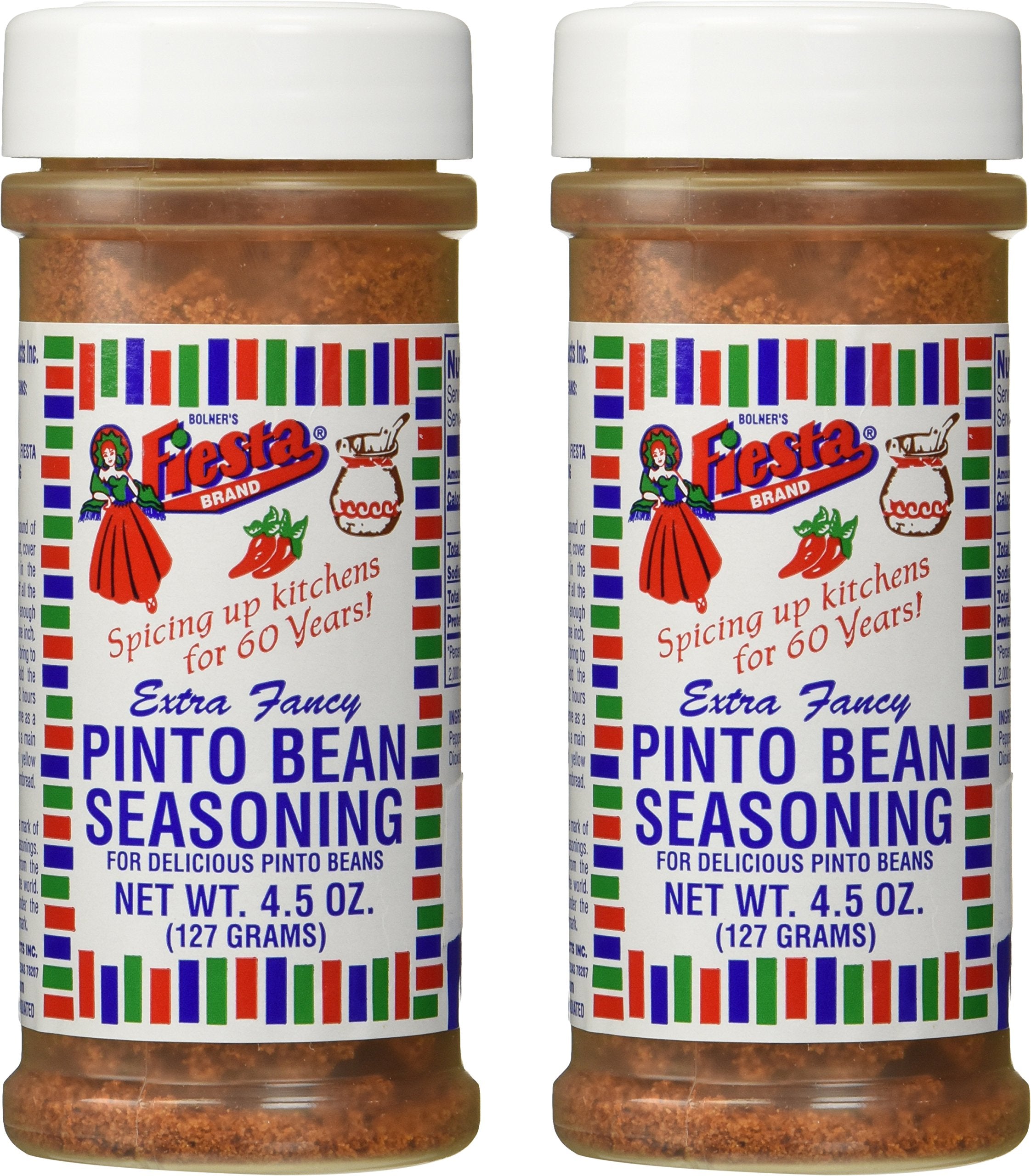 Fiesta Pinto Bean Seasoning Pack 2 label: ready-to-use flavor blend