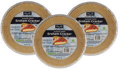 FIFTY 50 sugar-free graham cracker pie crust pack 3 for fruit fillings and light desserts.