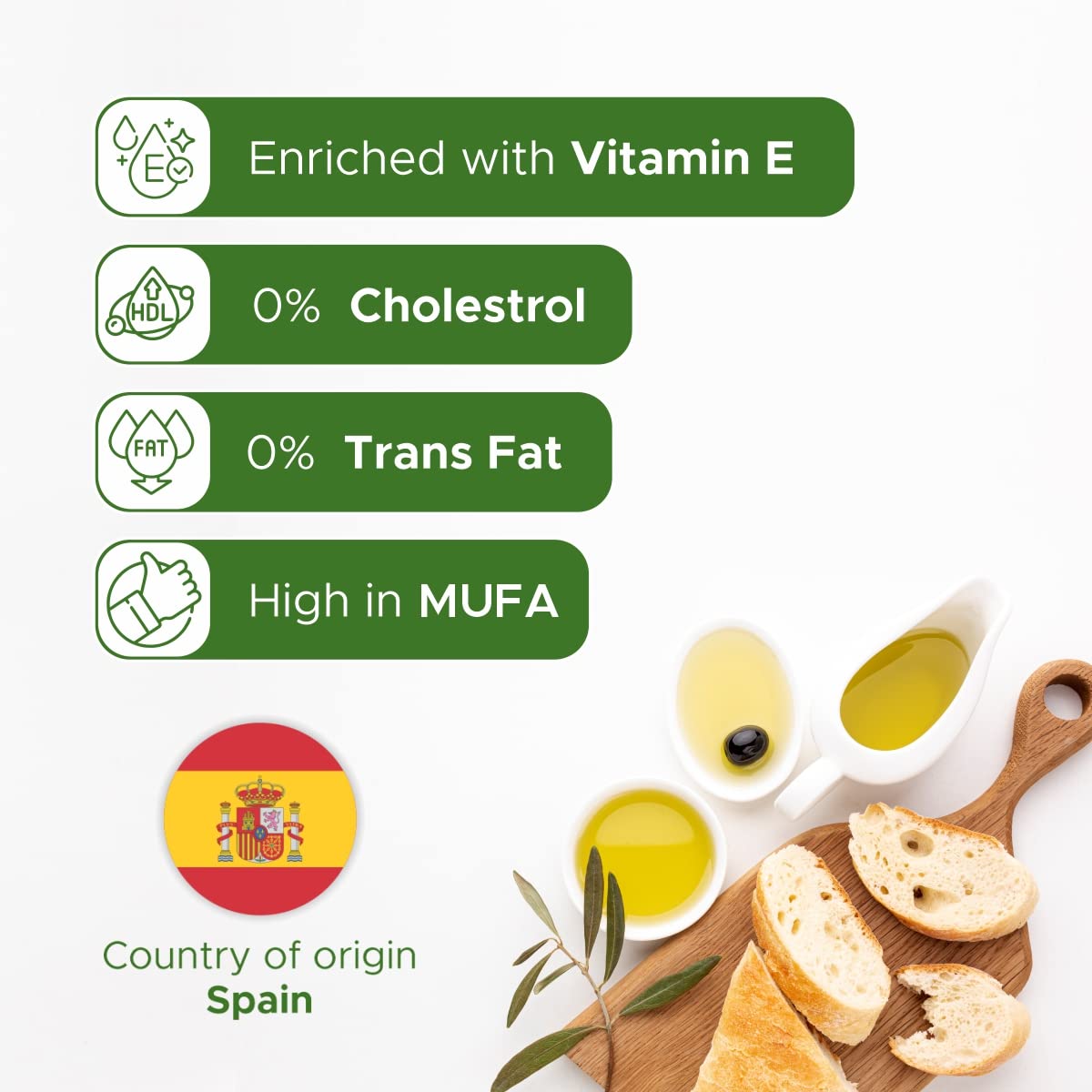 Fígaro Olive Oil, hair-care application image, helps condition and add shine.