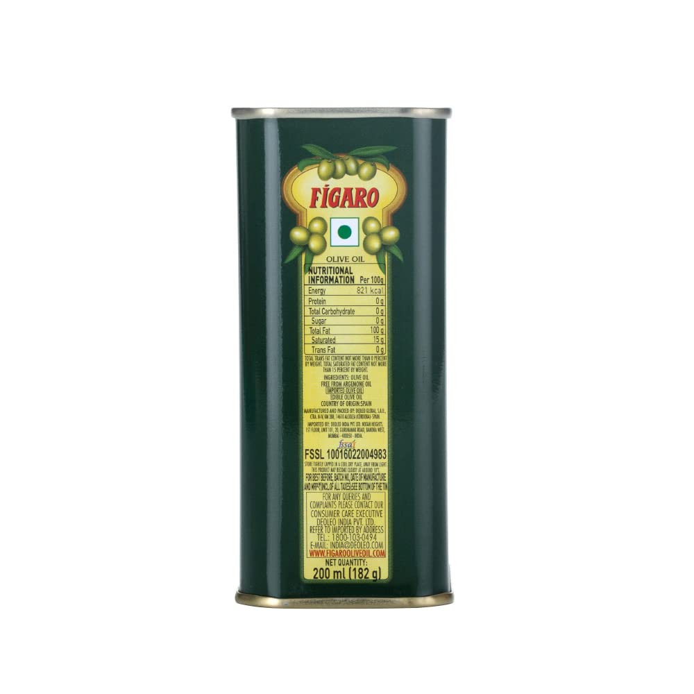 Fígaro Olive Oil kitchen-use shot, versatile edible oil for light cooking needs.