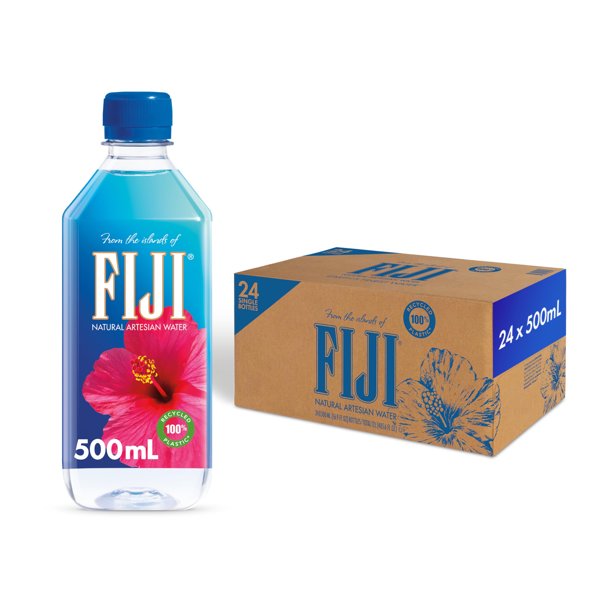 FIJI Water 500ml bottle 24-pack ready for daily hydration on the go