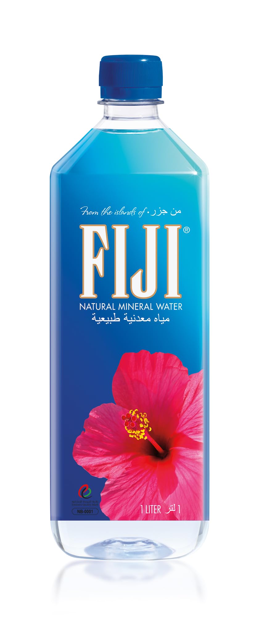 FIJI Artesian Water glass with ice showing crisp clarity and refreshment.