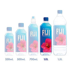 Close-up of FIJI label highlighting premium artesian source and purity.