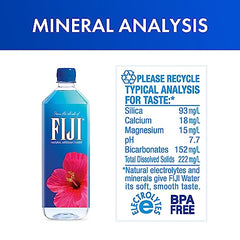 FIJI Artesian Water pours into glass for crisp refreshing hydration.