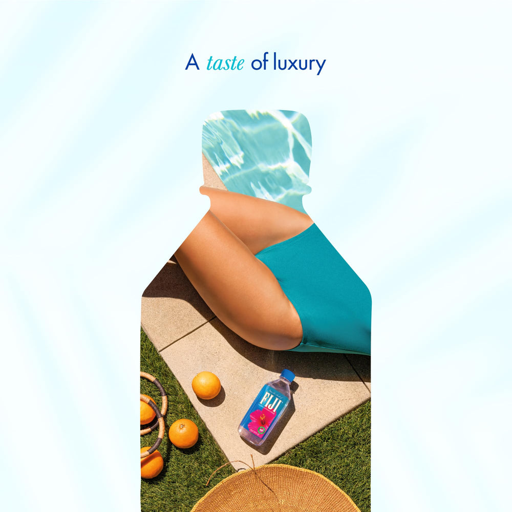 FIJI Water in a travel-ready on-the-go scene
