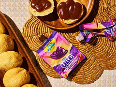 Fila Manila Ube Coconut Spread on pancakes for a sweet twist