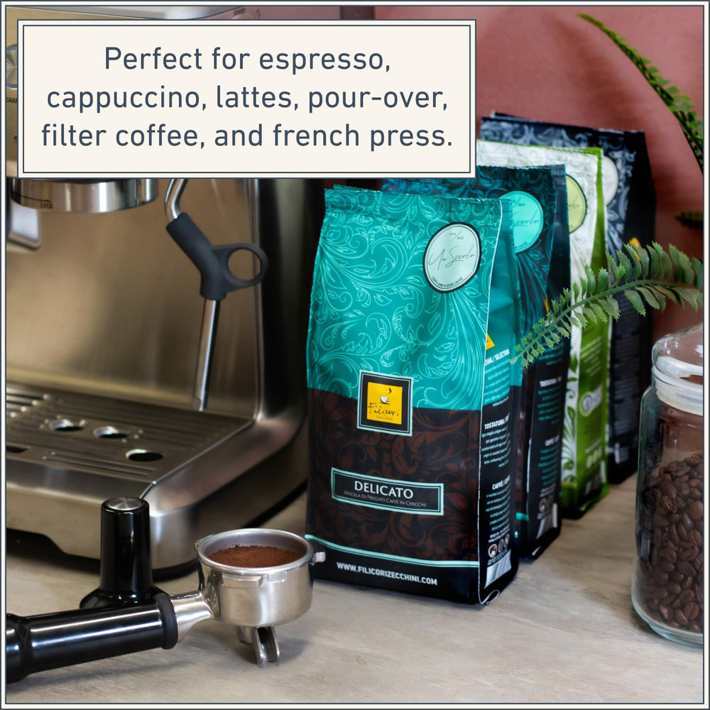 Filicori Zecchini home-barista-ready beans suit moka pots and drip brewers.
