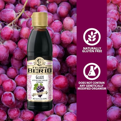 Filippo Berio glaze with balsamic Modena is easy to drizzle on fruit or desserts